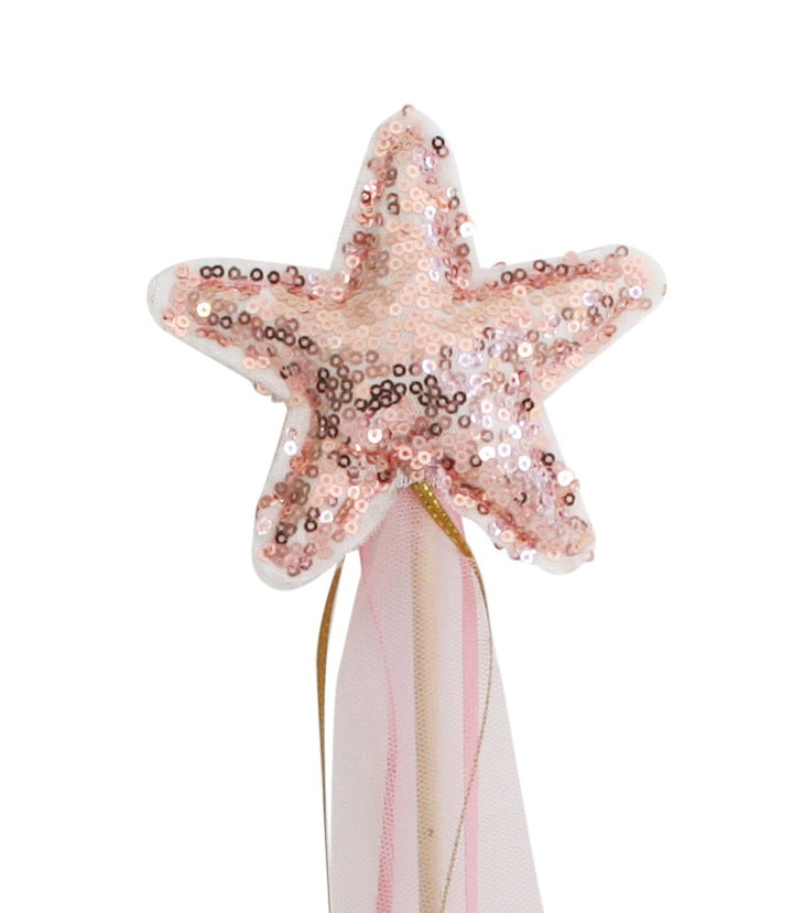 ALIMROSE - SEQUIN STAR WAND - ROSE GOLD