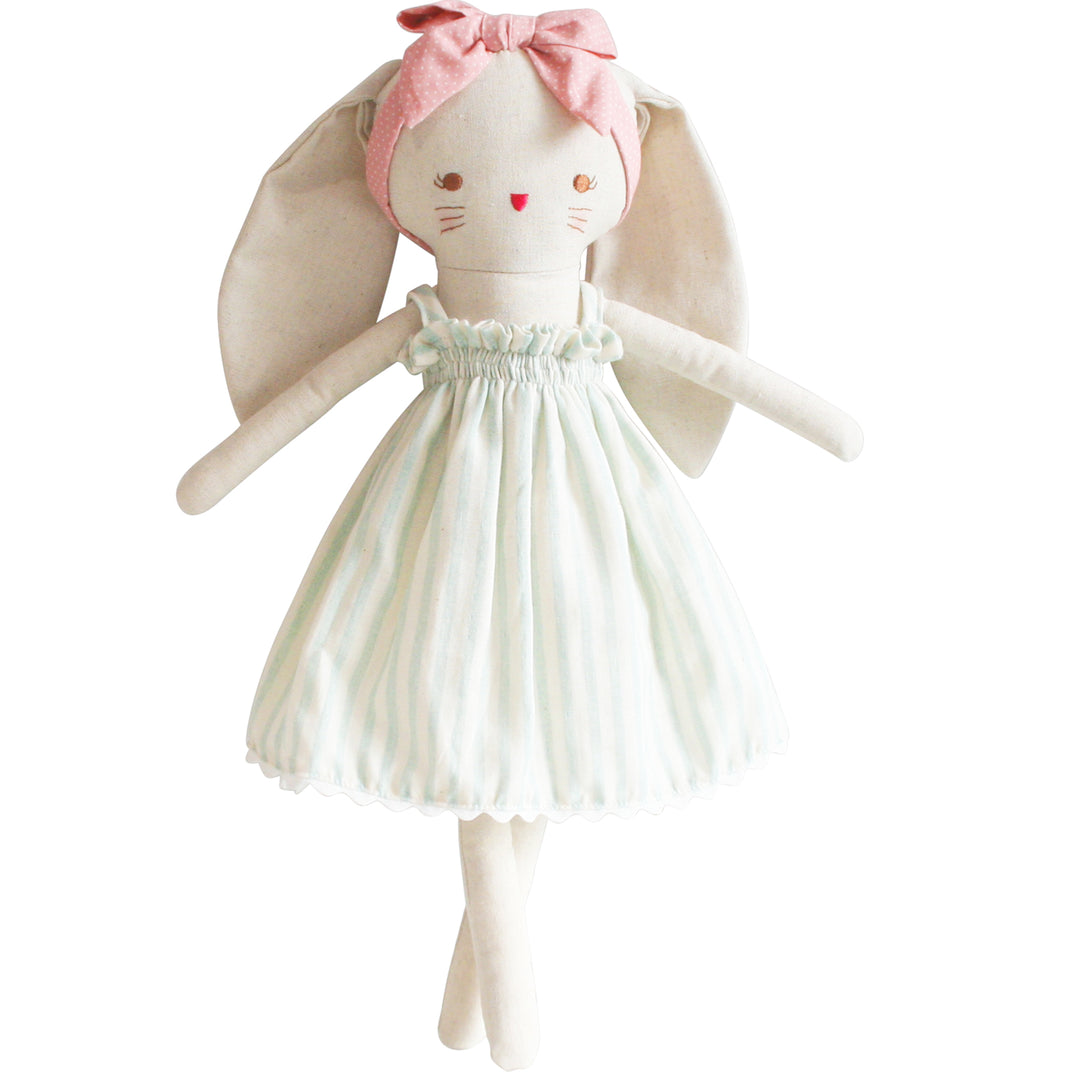 ALIMROSE - LARGE BOPSY BUNNY: SAGE STRIPE 