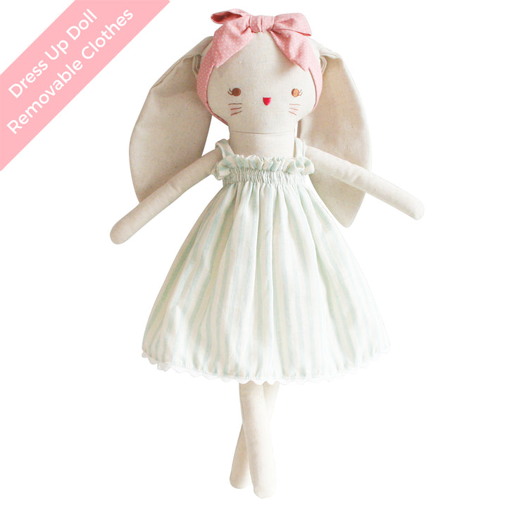 ALIMROSE - LARGE BOPSY BUNNY: SAGE STRIPE 