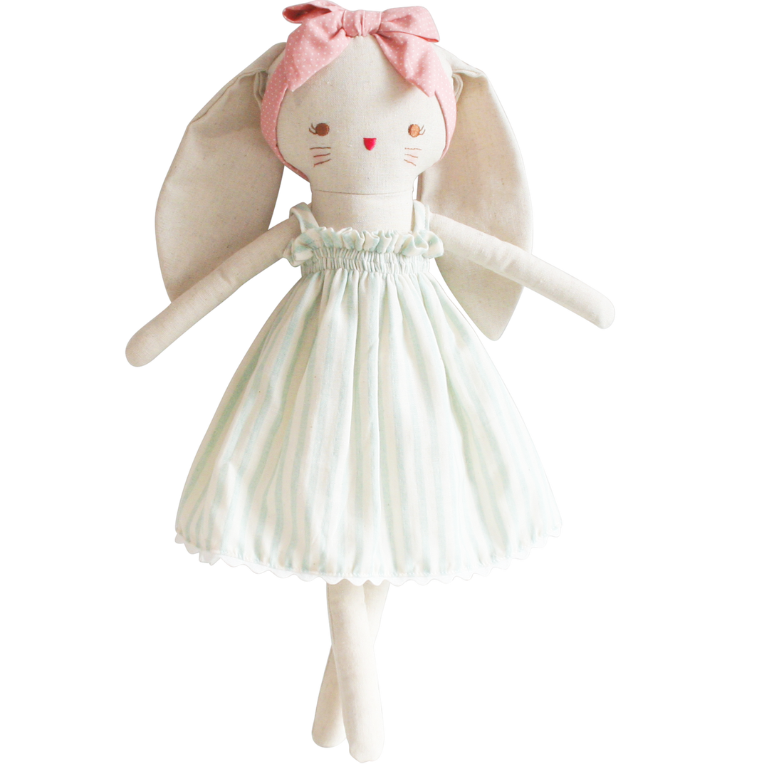 ALIMROSE - LARGE BOPSY BUNNY: SAGE STRIPE 