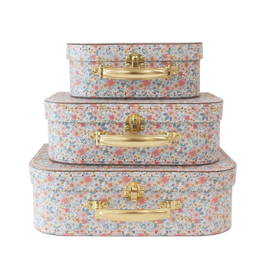 ALIMROSE - KIDS 3 PCE CARRY CASE SET: FRENCH GARDEN 