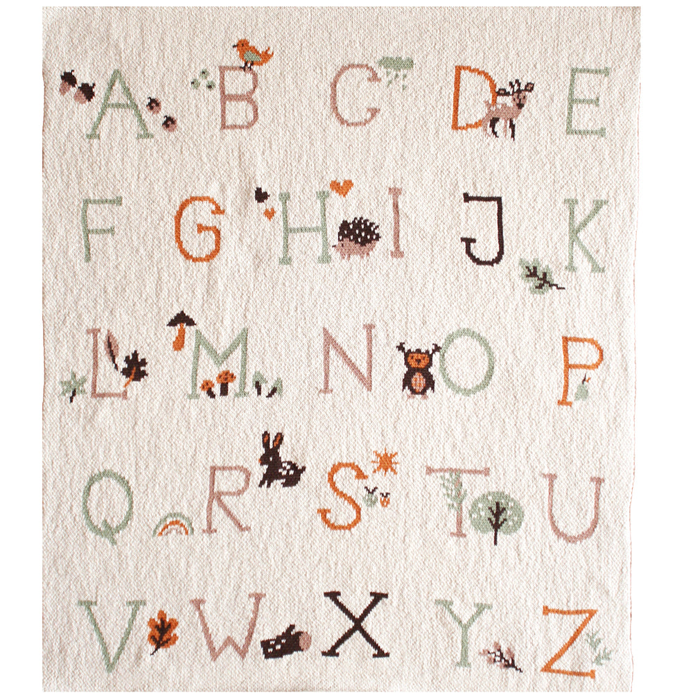 ALIMROSE - BABY BLANKET: ALPHABET 