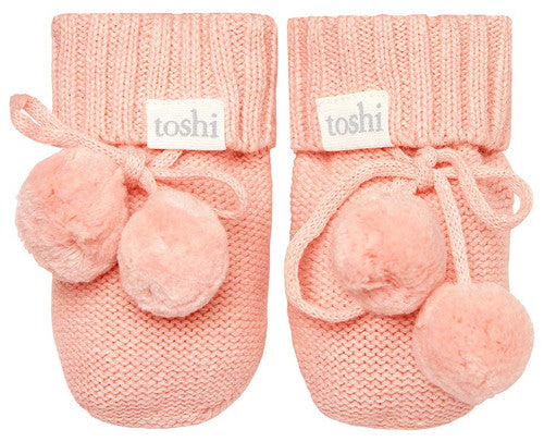 TOSHI - MARLEY ORGANIC NEWBORN BOOTIES: BLOSSOM 