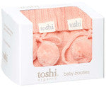 TOSHI - MARLEY ORGANIC NEWBORN BOOTIES: BLOSSOM 