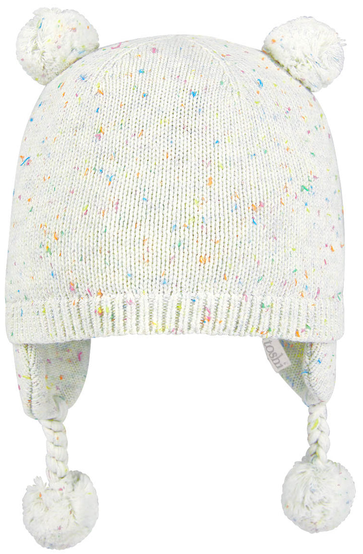 TOSHI - ORGANIC EARMUFF BEANIE SNOWY: SNOWFLAKE [sz:XXS - 37CM]