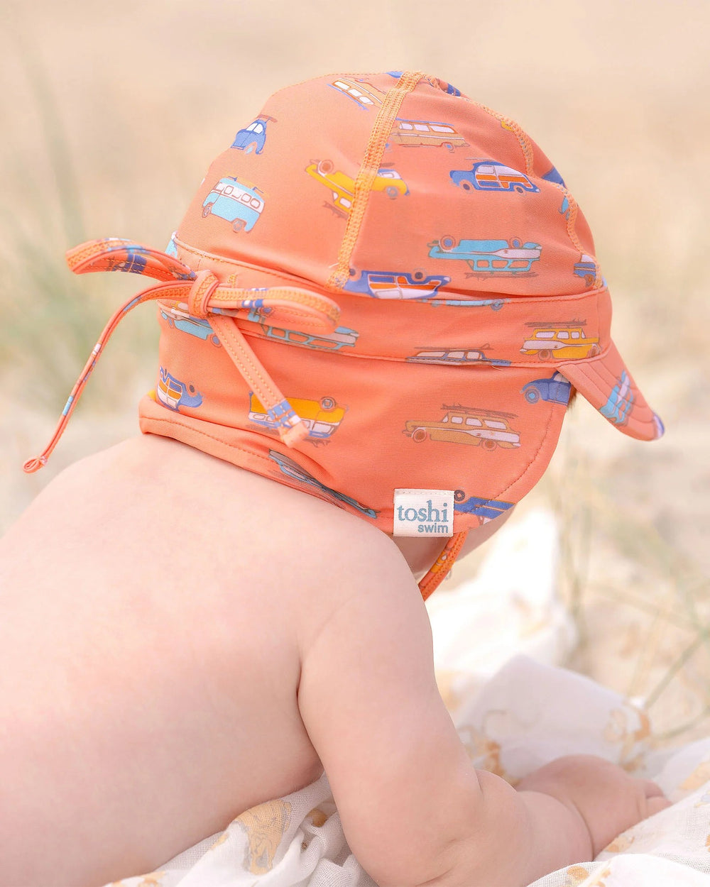 TOSHI - SWIM BABY FLAP CAP: SURFS UP [sz:XXS - 37CM]