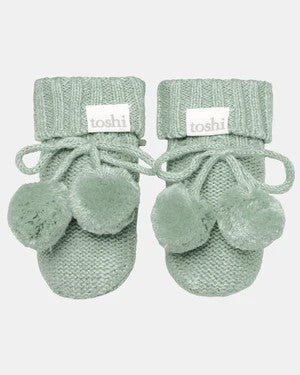 TOSHI - MARLEY ORGANIC NEWBORN BOOTIES: JADE 