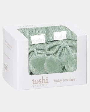 TOSHI - MARLEY ORGANIC NEWBORN BOOTIES: JADE 