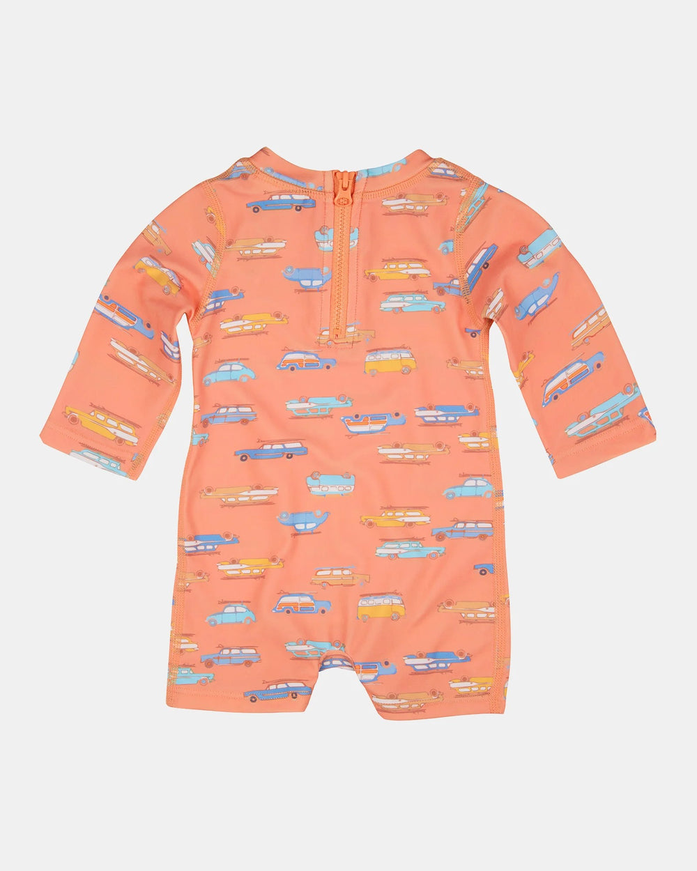 TOSHI - SWIM LONG SLEEVE ONESIE: SURFS UP [sz:0-3 MTHS]