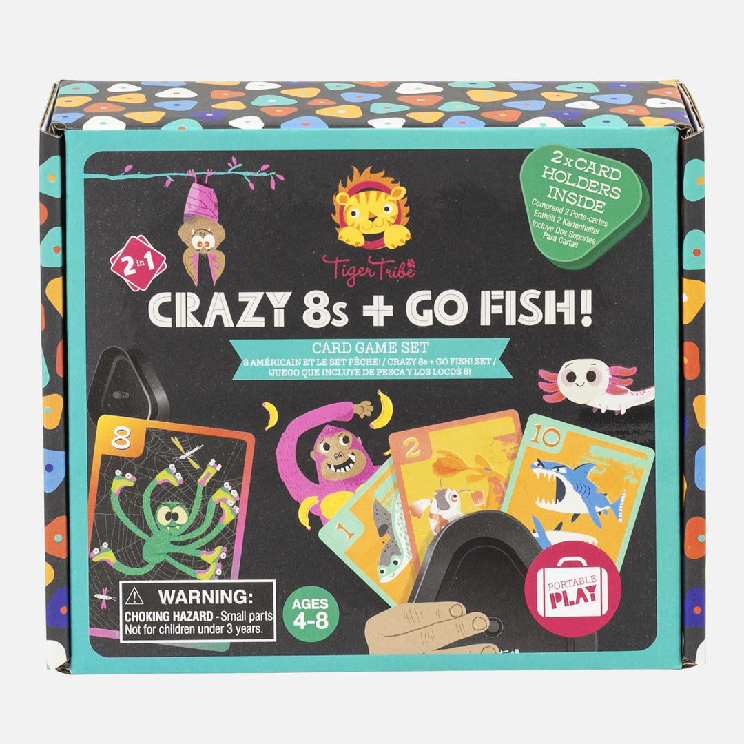 TIGER TRIBE - CRAZY 8'S & GO FISH CARD GAME SET 