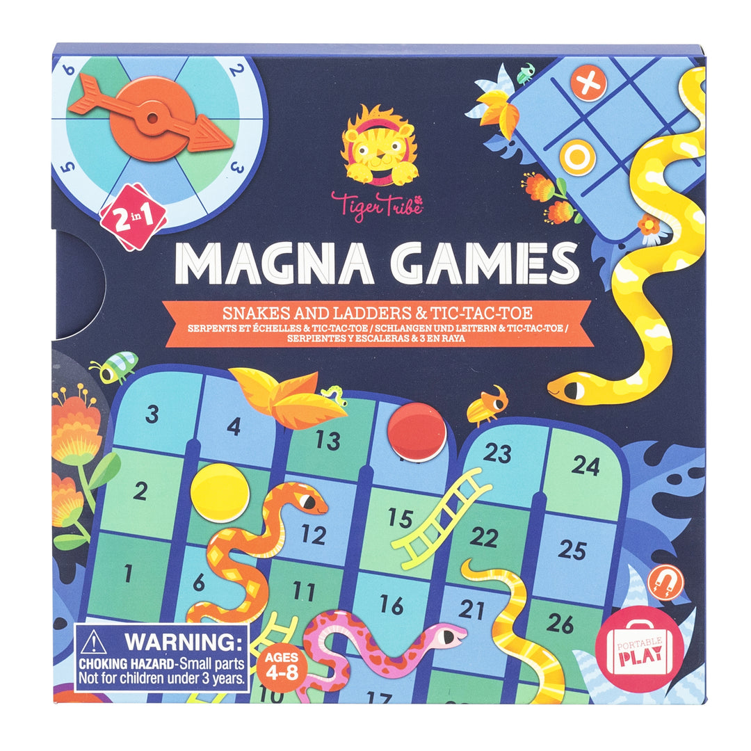 TIGER TRIBE - MAGNA GAMES: SNAKES & LADDERS, TIC TAC TOE