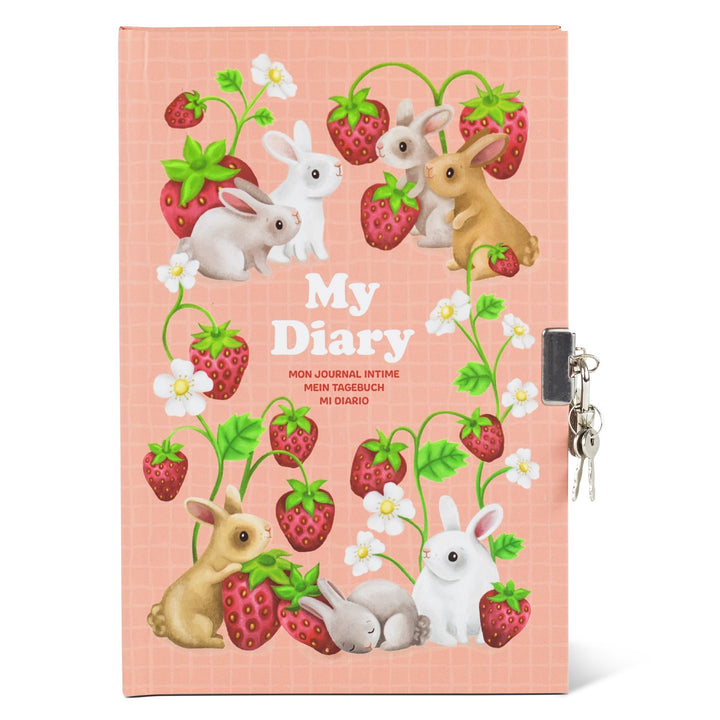 TIGER TRIBE - LOCKABLE DIARY: BERRY BUNNY 