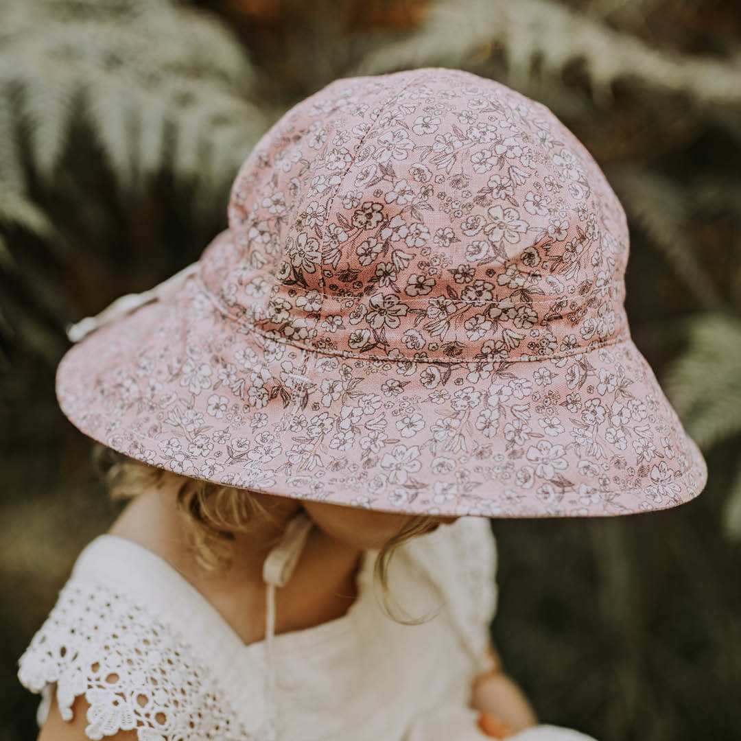 BEDHEAD - WANDERER REVERSIBLE SUN HAT: FLORENC/FLAX