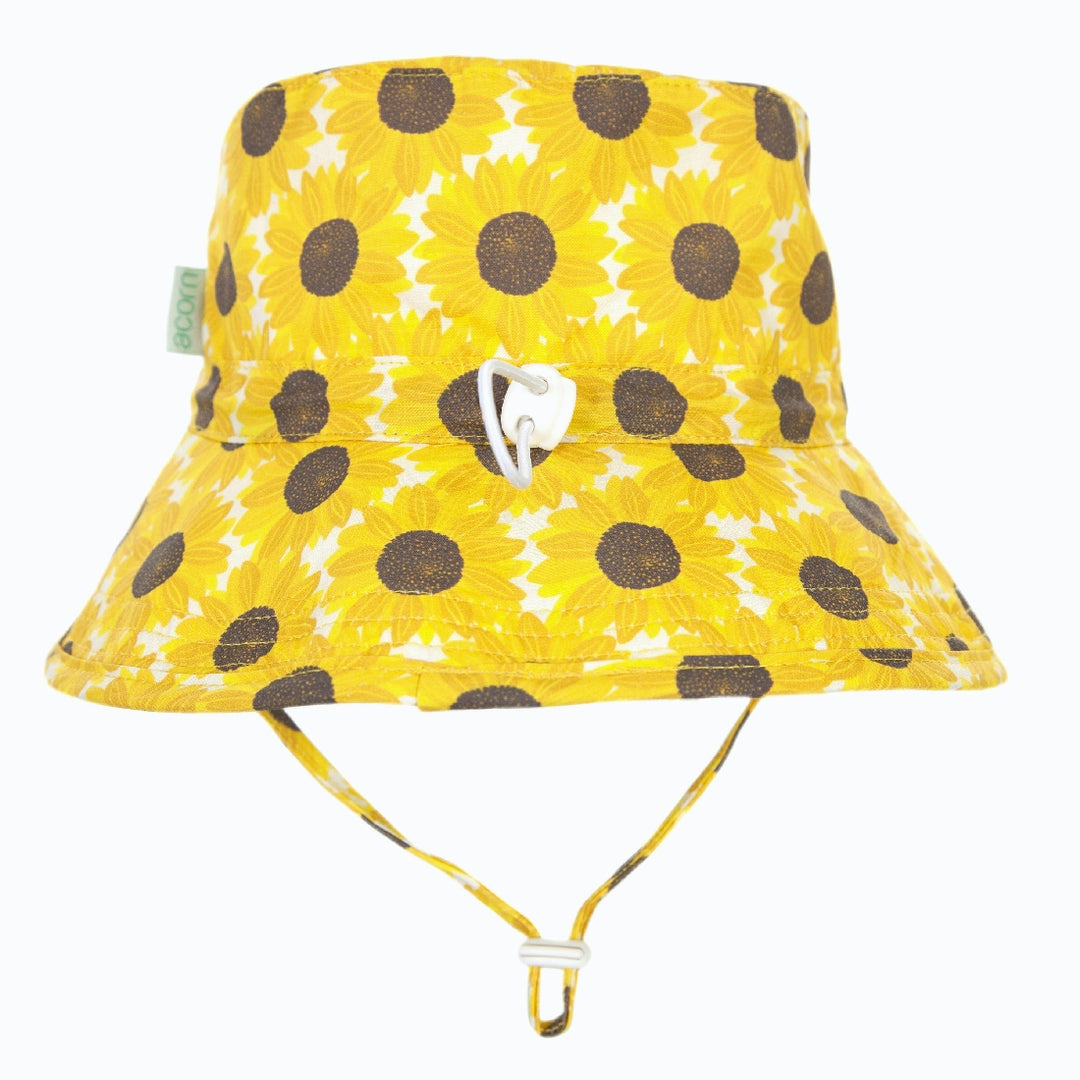 ACORN KIDS - BANKSIA WIDE BRIM SUNHAT: PINK AND GREEN