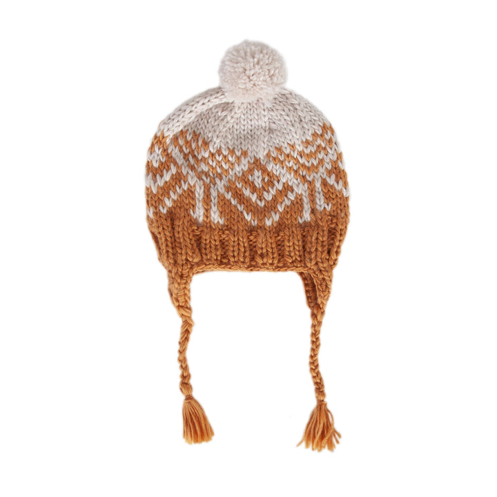 ACORN KIDS - BJORN BEANIE: CARAMEL [sz:XS - 3-6 MTHS]