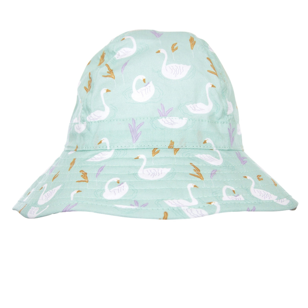 ACORN KIDS - SWANS WIDE BRIM INFANT HAT: MINT [sz:XS - 46CM/0-9 MTHS] 