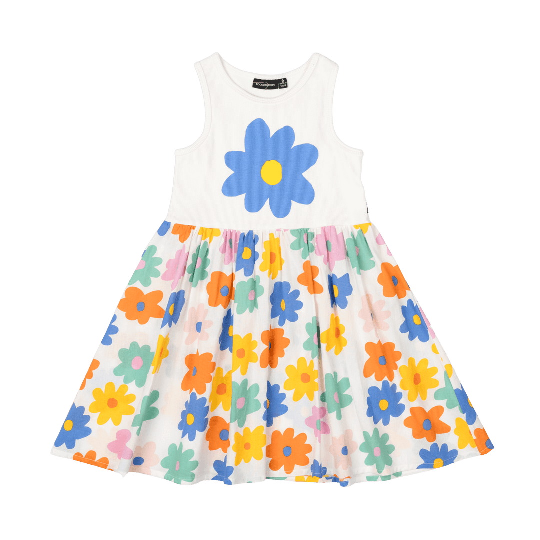 ROCK YOUR BABY - LOVE ME DO SINGLET DRESS [sz:1 YR]