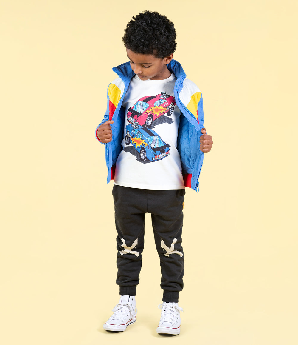 ROCK YOUR BABY - PANELLED BOMBER JACKET [sz:2 YRS]