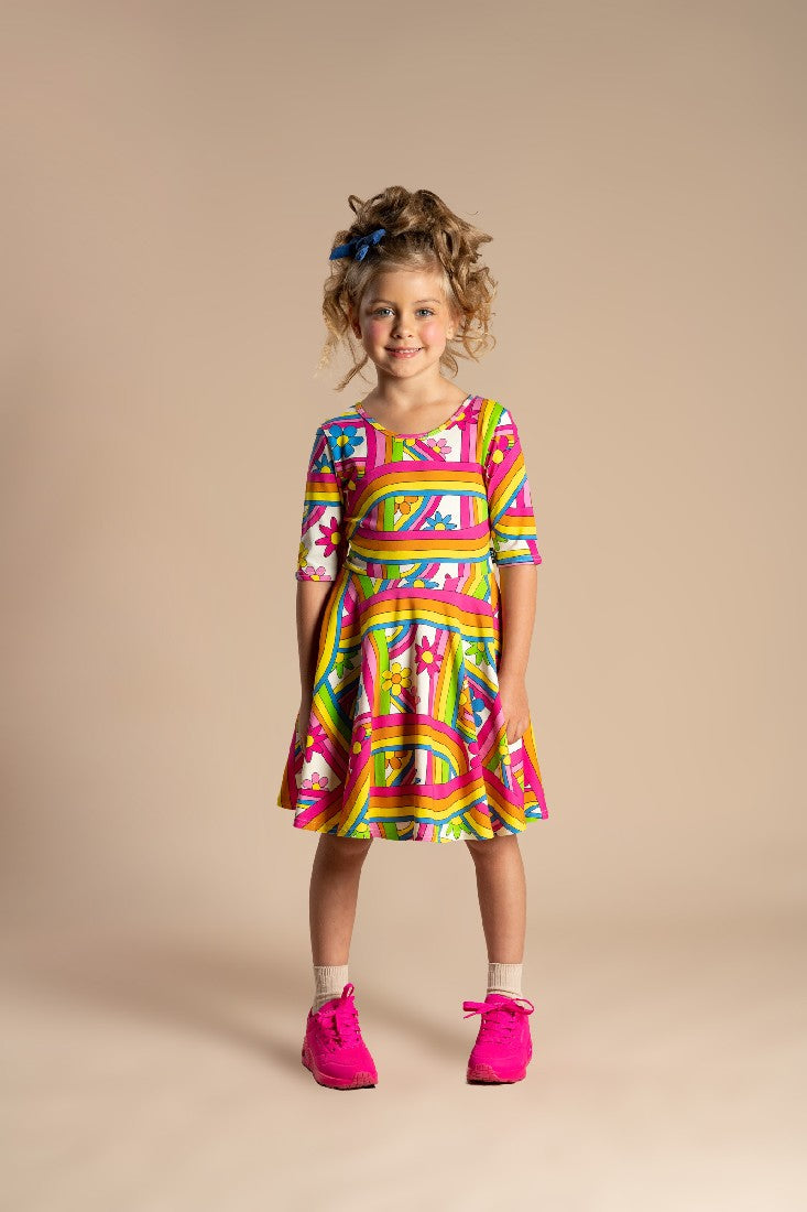 ROCK YOUR BABY - GET HAPPY WAISTED DRESS