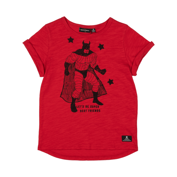 ROCK YOUR BABY - SUPER BEST FRIEND RED T SHIRT