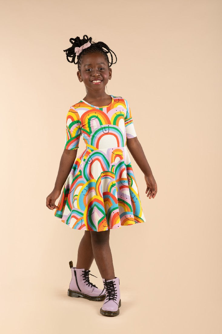 ROCK YOUR BABY - HAPPY RAINBOWS MABEL DRESS