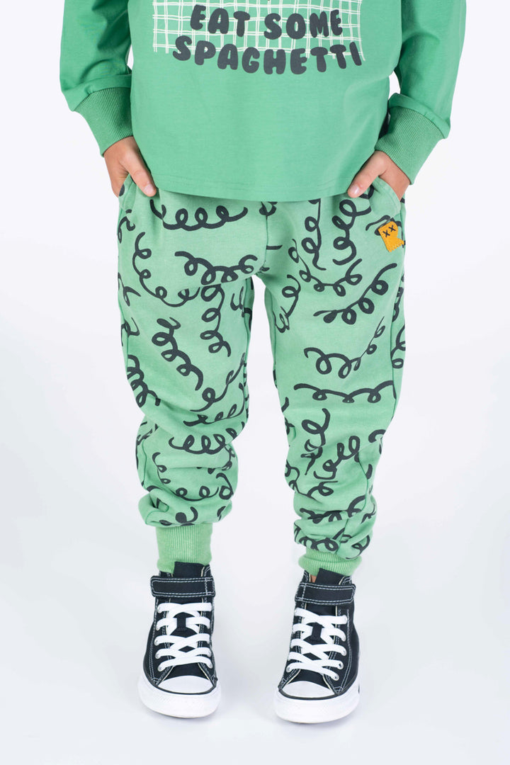 ROCK YOUR BABY - FUSILLI TRACK PANTS GREEN [sz:2 YRS]