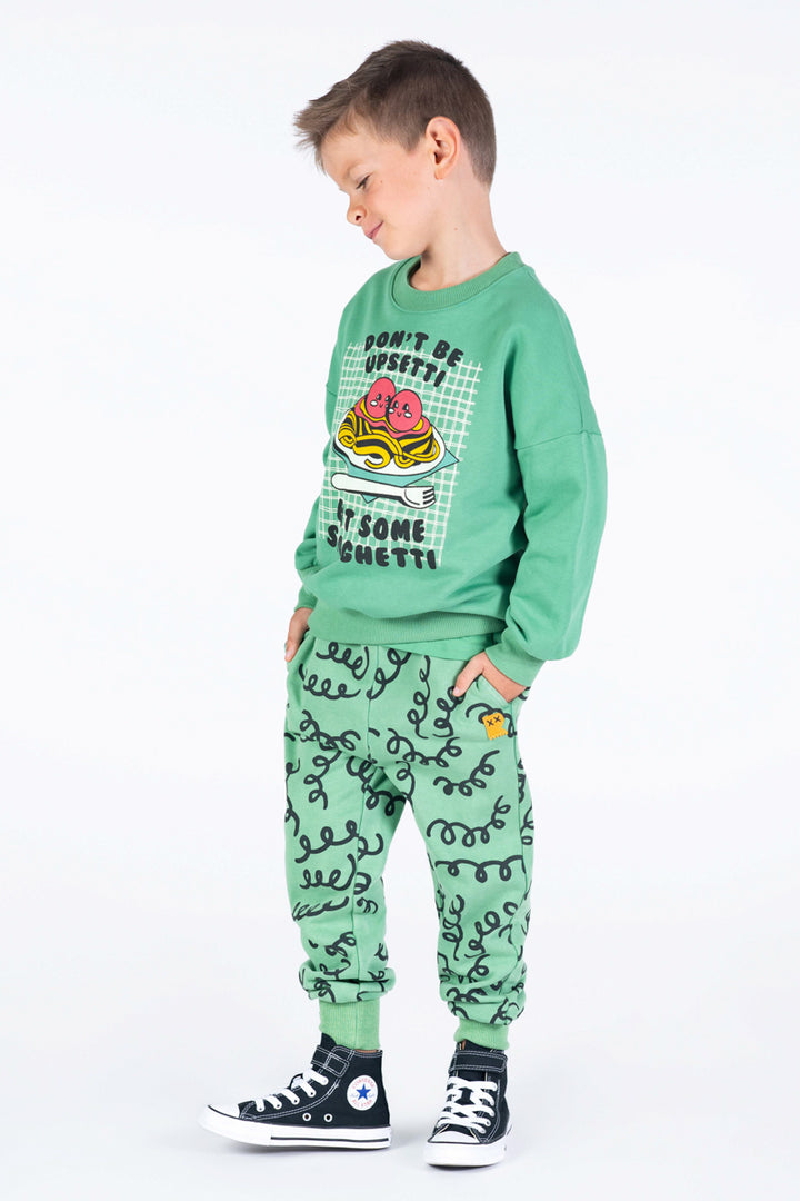 ROCK YOUR BABY - FUSILLI TRACK PANTS GREEN [sz:2 YRS]