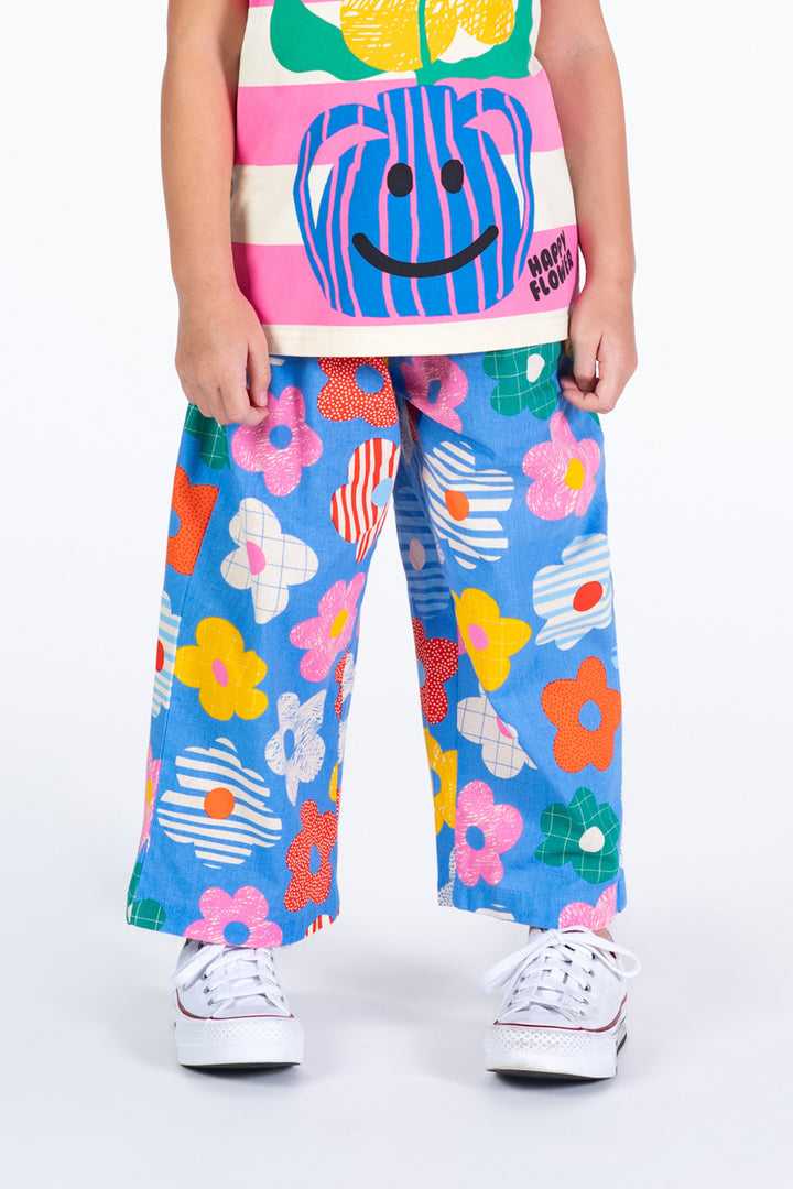 ROCK YOUR BABY - HAPPY FLOWERS WIDE LEG PANTS [sz:2 YRS]