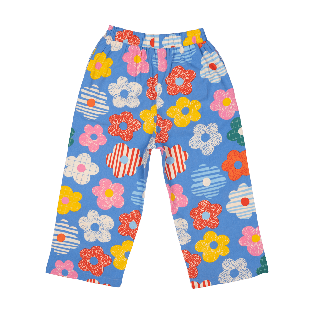 ROCK YOUR BABY - HAPPY FLOWERS WIDE LEG PANTS [sz:2 YRS]