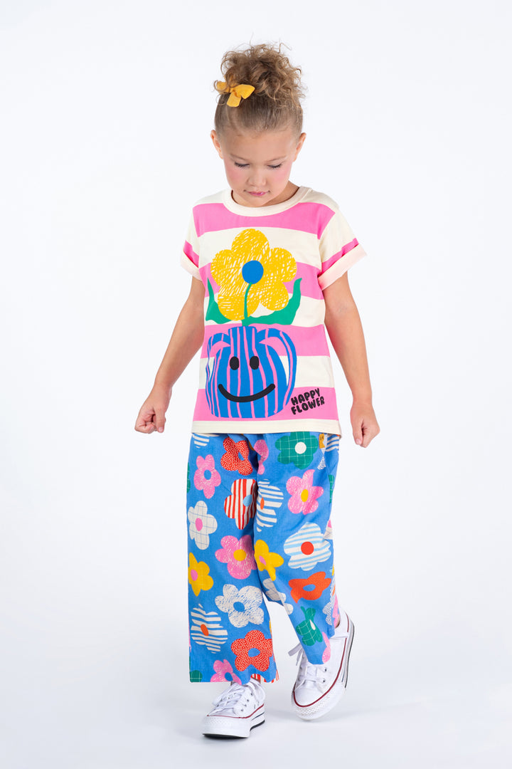 ROCK YOUR BABY - HAPPY FLOWERS WIDE LEG PANTS [sz:2 YRS]