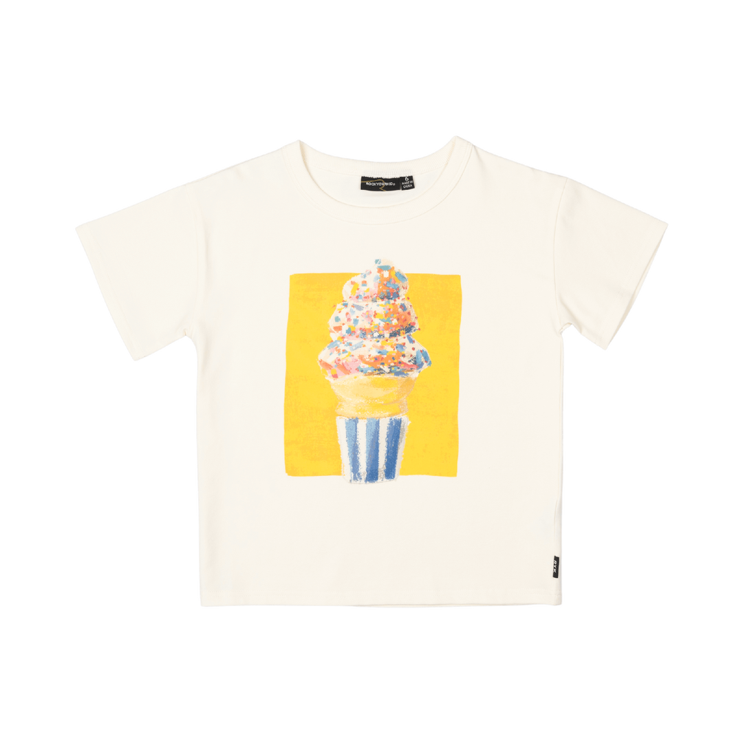 ROCK YOUR BABY - SOFT SERVE T SHIRT [sz:2 YRS]