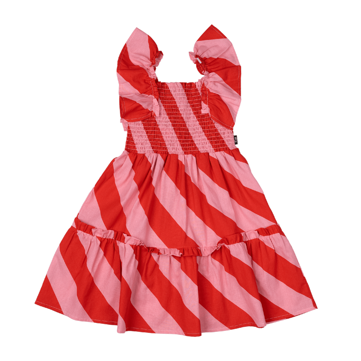 ROCK YOUR BABY - CANDY WRAP SHIRRED DRESS [sz:2 YRS]