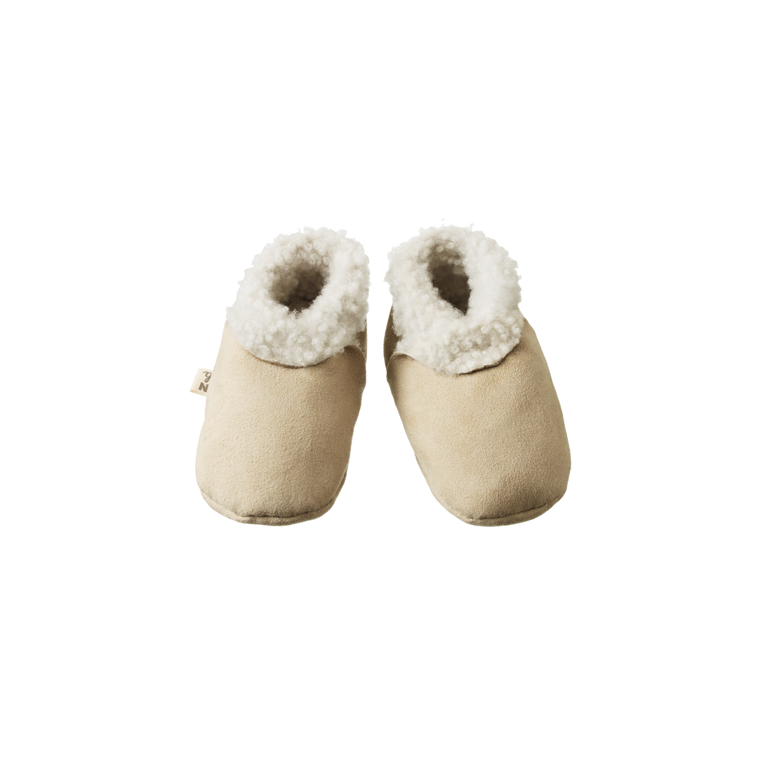 NATURE BABY - LAMBSKIN BOOTIES: CREAM [sz:0-3 MTHS]