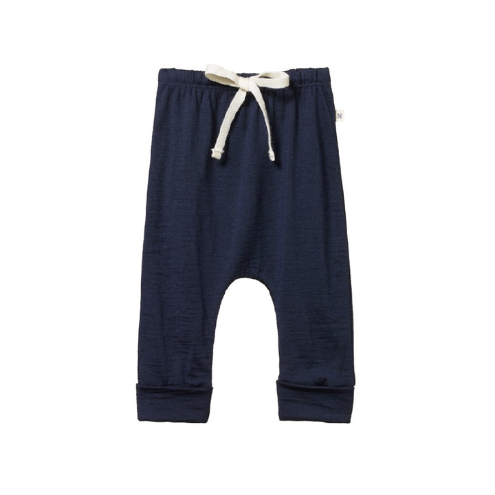 NATURE BABY - MERINO ESSENTIAL PANTS: NAVY