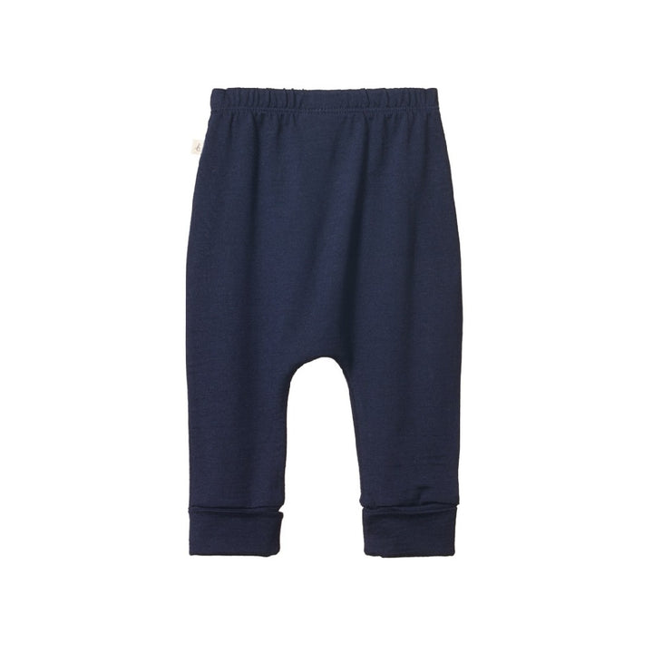 NATURE BABY - MERINO ESSENTIAL PANTS: NAVY