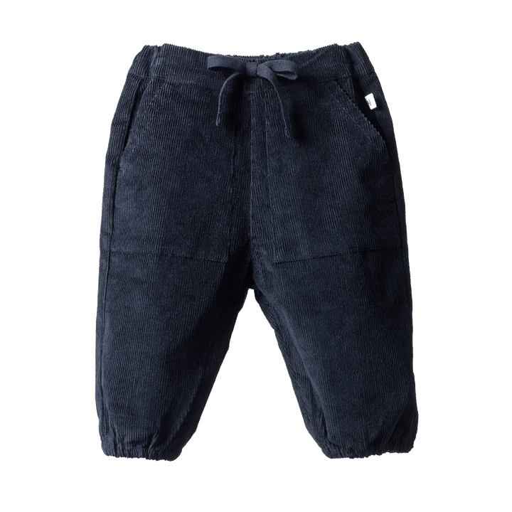 NATURE BABY - FRANKIE CORD PANTS: NAVY [sz:6-12 MTHS]