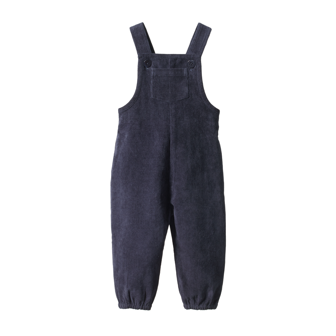 NATURE BABY - TIPPER OVERALLS: NAVY [sz:6-12 MTHS]