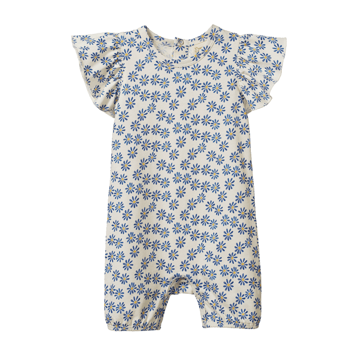 NATURE BABY - TILLY SUIT: DAISY DAZE MEADOW PRINT [sz:0-3 MTHS]