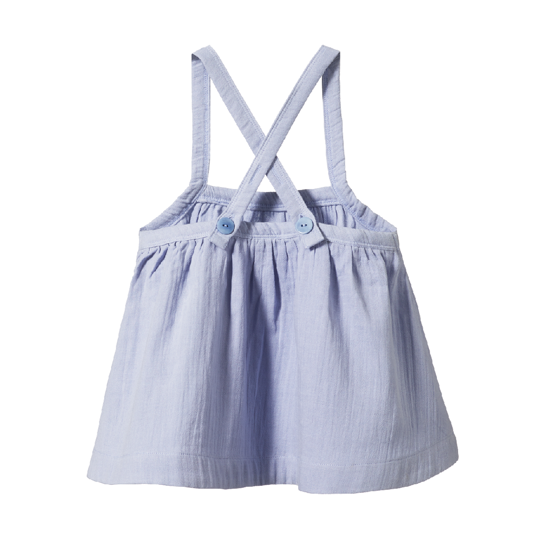 NATURE BABY - MAY PINAFORE: DAISY CRINKLE