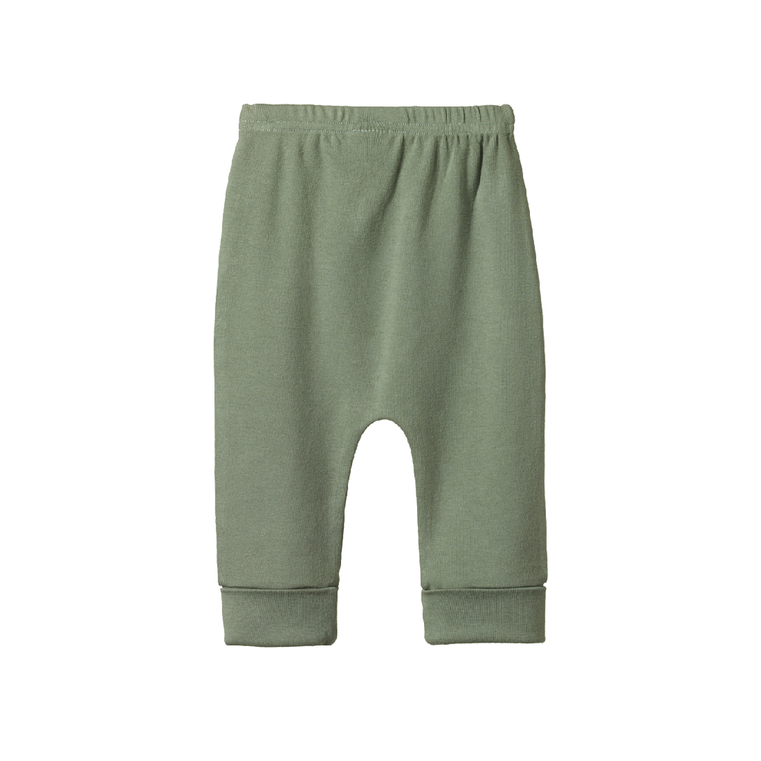 NATURE BABY - DRAWSTRING PANTS: NETTLE [sz:NEWBORN]