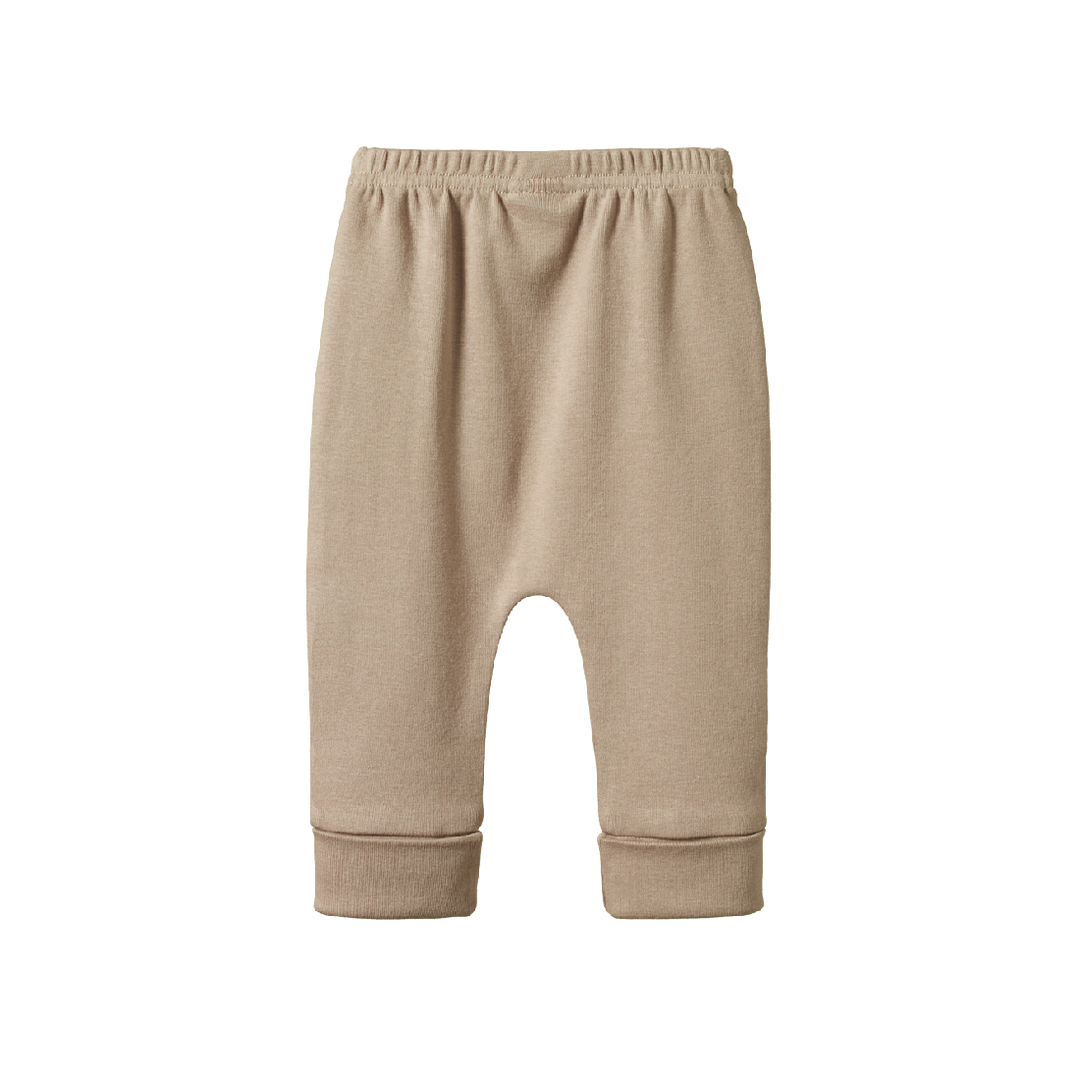 NATURE BABY - DRAWSTRING PANTS: SPARROW