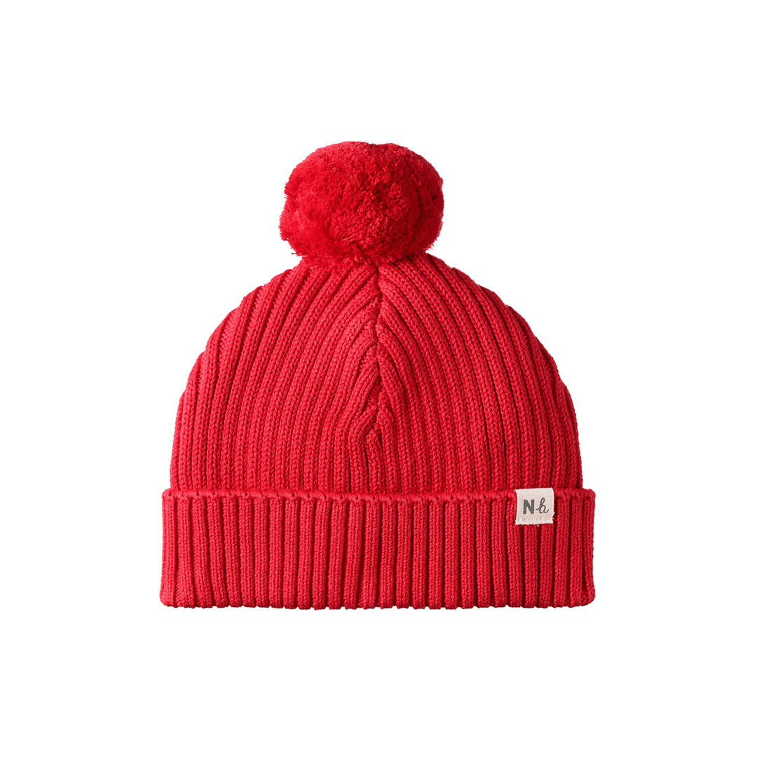 NATURE BABY - FOREST BEANIE: RED [sz:SML]