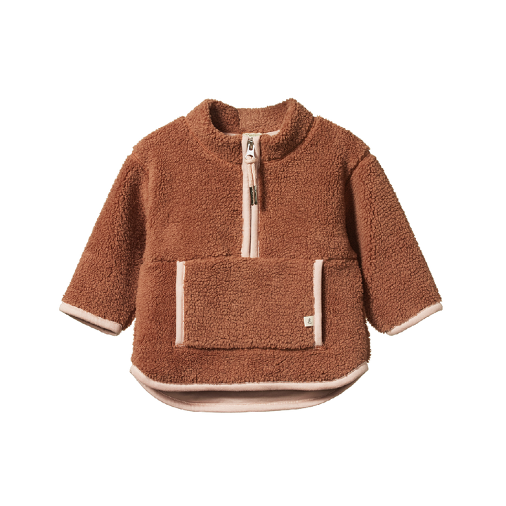 NATURE BABY - RANGER PULLOVER: HAZELNUT