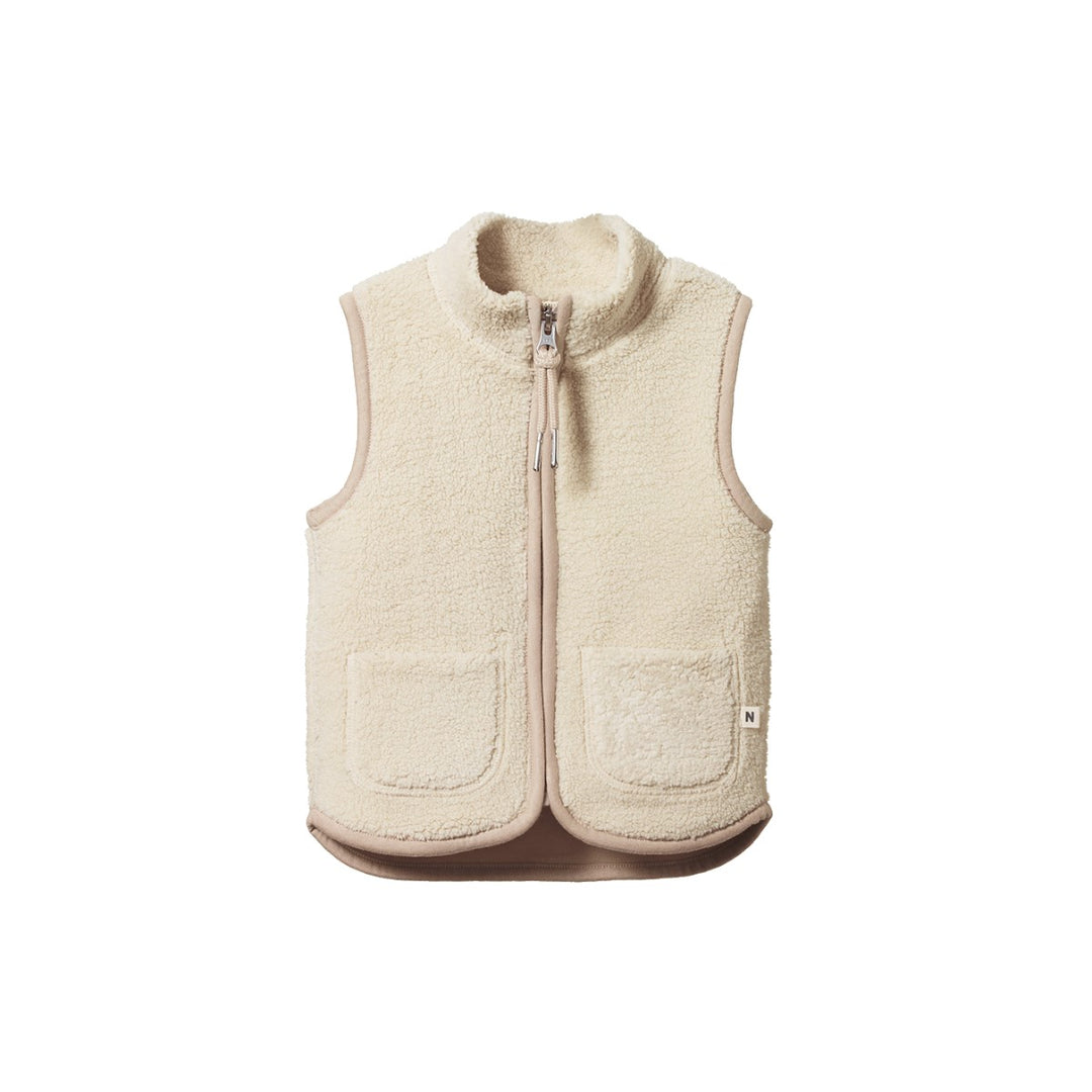 NATURE BABY - FLINT VEST: OATMEAL [sz:6-12 MTHS]