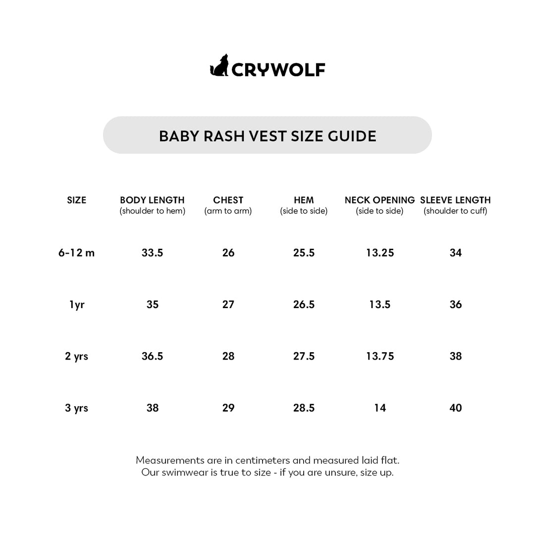 CRYWOLF - BABY RASH VEST: SEASIDE [sz:1 YR]