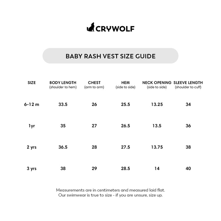 CRYWOLF - BABY RASH VEST: SEASIDE [sz:1 YR]