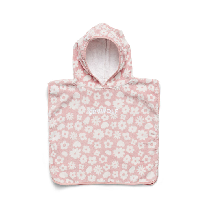 CRYWOLF - BABY HOODED TOWEL: BLUSH FLORAL 