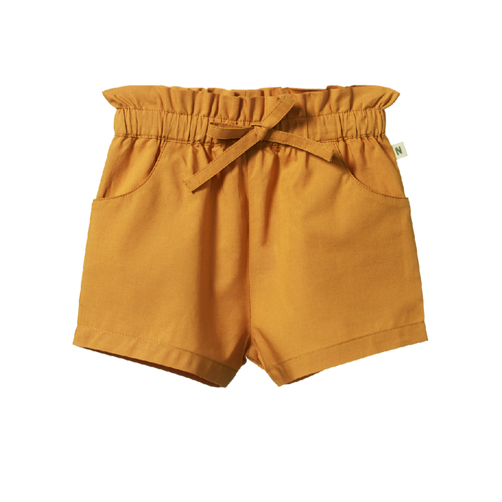 NATURE BABY - ORCHARD SHORTS: STRAW