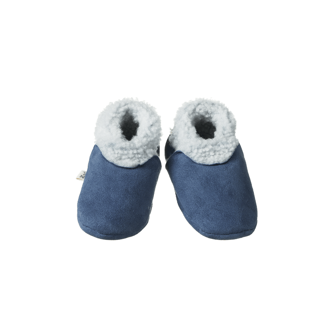 NATURE BABY - LAMBSKIN BOOTIES: VINTAGE INDIGO [sz:0-3 MTHS]