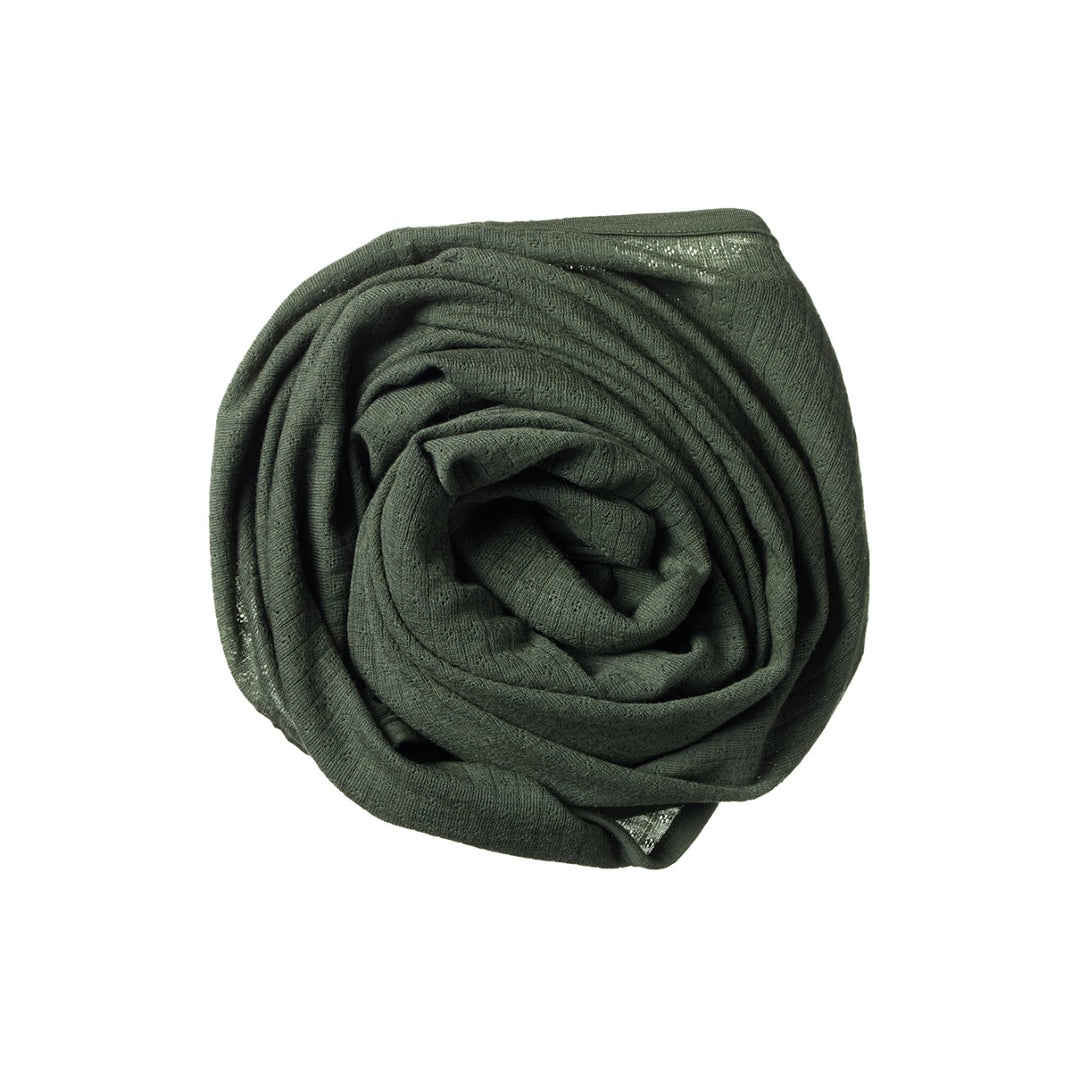 NATURE BABY - MERINO ESSENTIAL WRAP POINTELLE: THYME